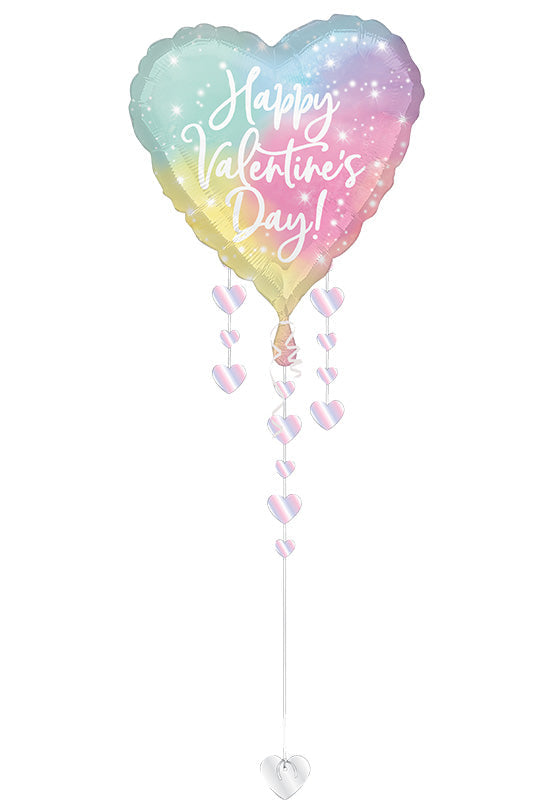 32" Jumbo Drop-A-Line Luminous Valentine Foil Balloon
