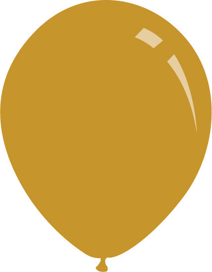 5" Metallic Gold Decomex Latex Balloons (100 Per Bag)