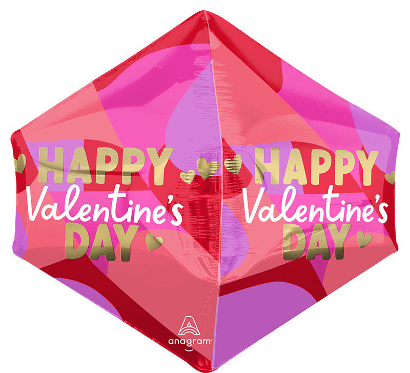 21" Anglez Happy Valentine's Day Blocking Brights Foil Balloon