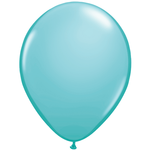 16 inch qualatex latex balloons caribbean blue 50 per bag 50323