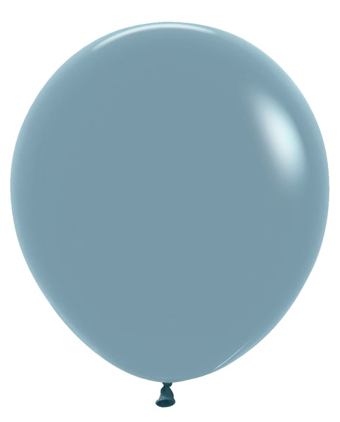 18" Sempertex Latex Balloons (25 Per Bag) Pastel Dusk Blue