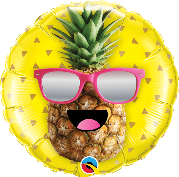 18" Mr. Cool Pineapple Foil Balloon