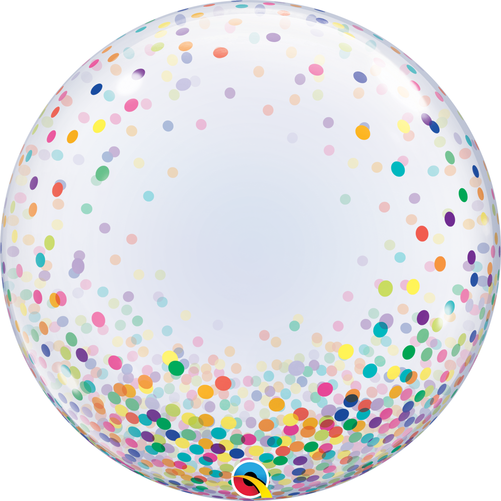 24" Deco Confetti Dots Bubble Balloon