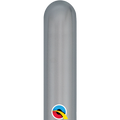 260Q Chrome Silver (100 Count) Qualatex Latex Balloons