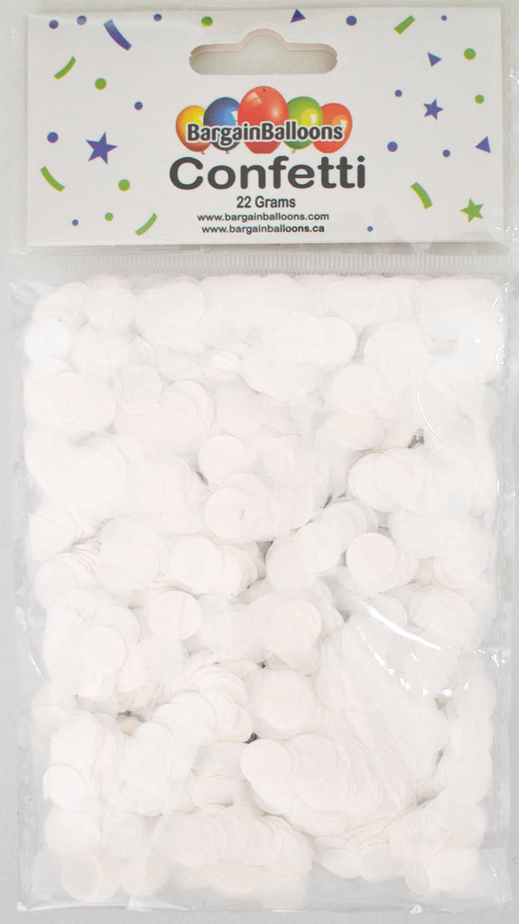 Balloon Confetti Dots 22 Grams Tissue White 1CM-Round