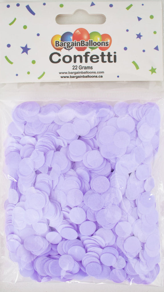 Balloon Confetti Dots 22 Grams Tissue Lilac 1CM-Round