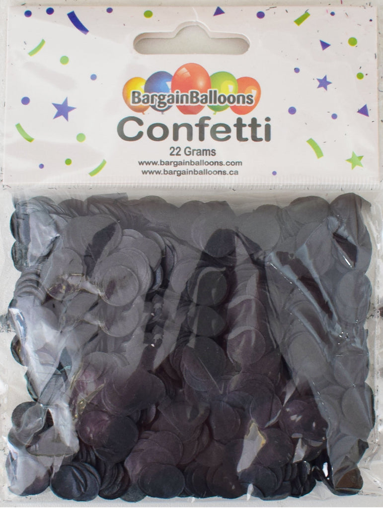 Balloon Confetti Dots 22 Grams Tissue Black 1CM-Round