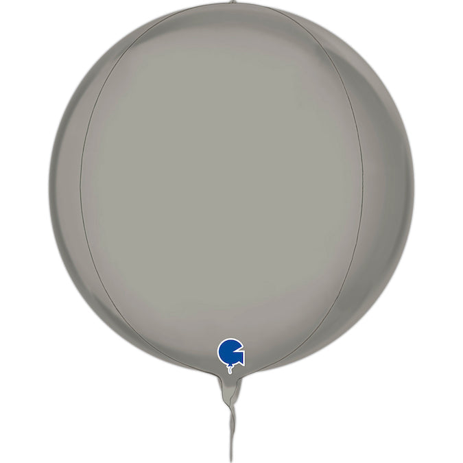 15" (22" Deflated) Globe Platinum Pure 4D Foil Balloon