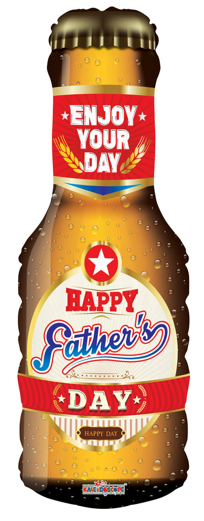 36" Father's Day Beer Shape Foil Balloon
