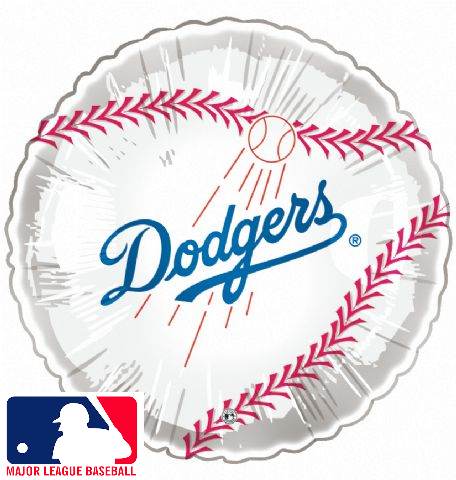9" Airfill Only Baseball Los Angeles Dodgers Balloon