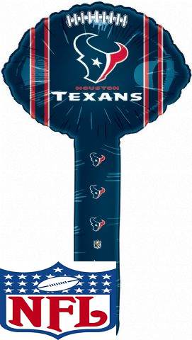 Air Filled NFL Football Hammer Balloon Houston Texans