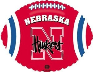 18" Collegiate Football Nebraska Huskers Balloon