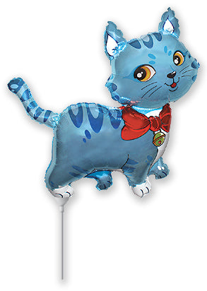 Airfill Only Blue Sweet Cat Balloon