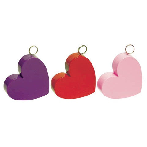80Gram/2.8 Oz Red Heart Plastic Balloon Weight (Pickup Only-Cannot be Shipped)
