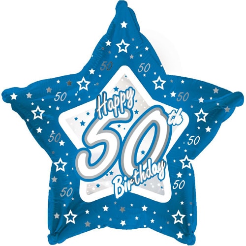 18" Happy 50th Birthday Foil Balloon