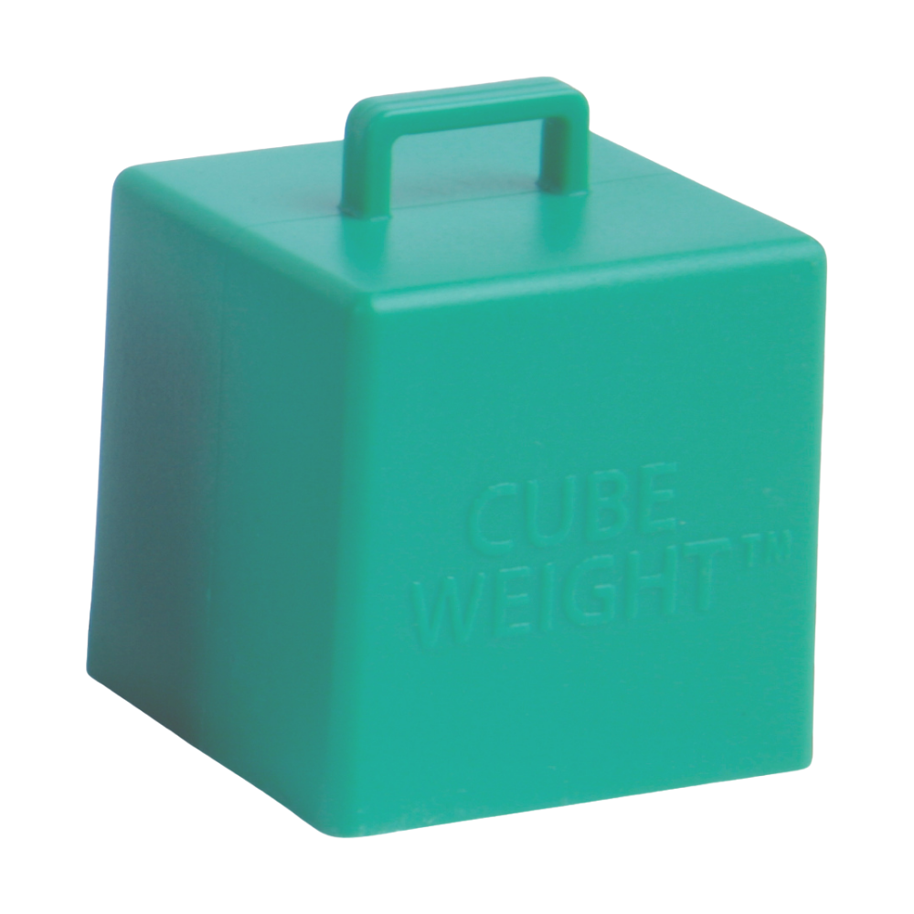 65 Gram Cube Balloon Weight (10 Per Bag): Fresh Mint