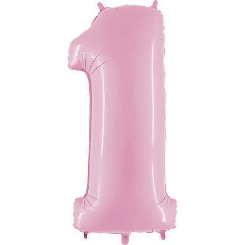 40" Megaloon Foil Shape 1 Baby Pink Balloon