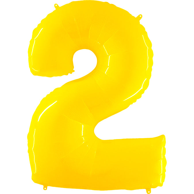 Letter Balloons Yellow Number 5 - 40 inch Alphabet Number Balloon Foil  Mylar Par