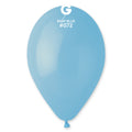12" Gemar Latex Balloons (Bag of 50) Standard Baby Blue