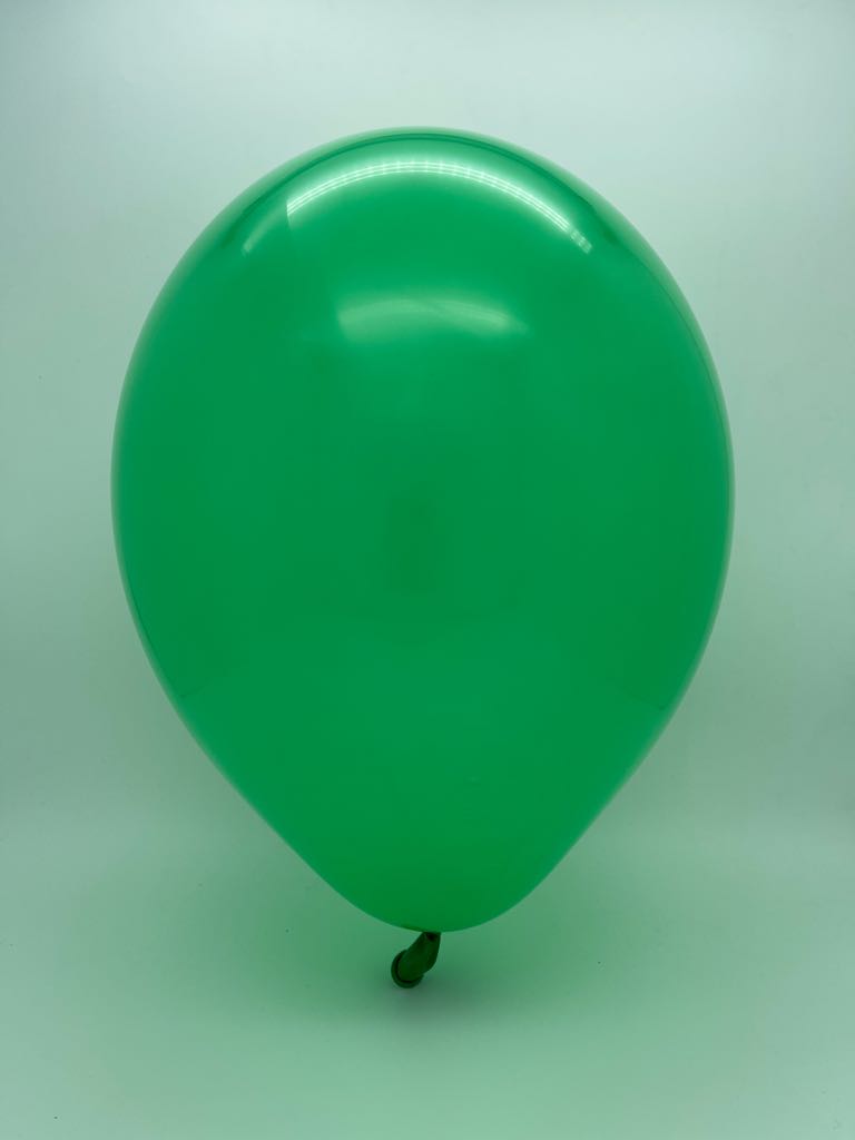 Inflated Balloon Image 24" Cattex Premium Clover Green Latex Balloons (1 Per Bag)