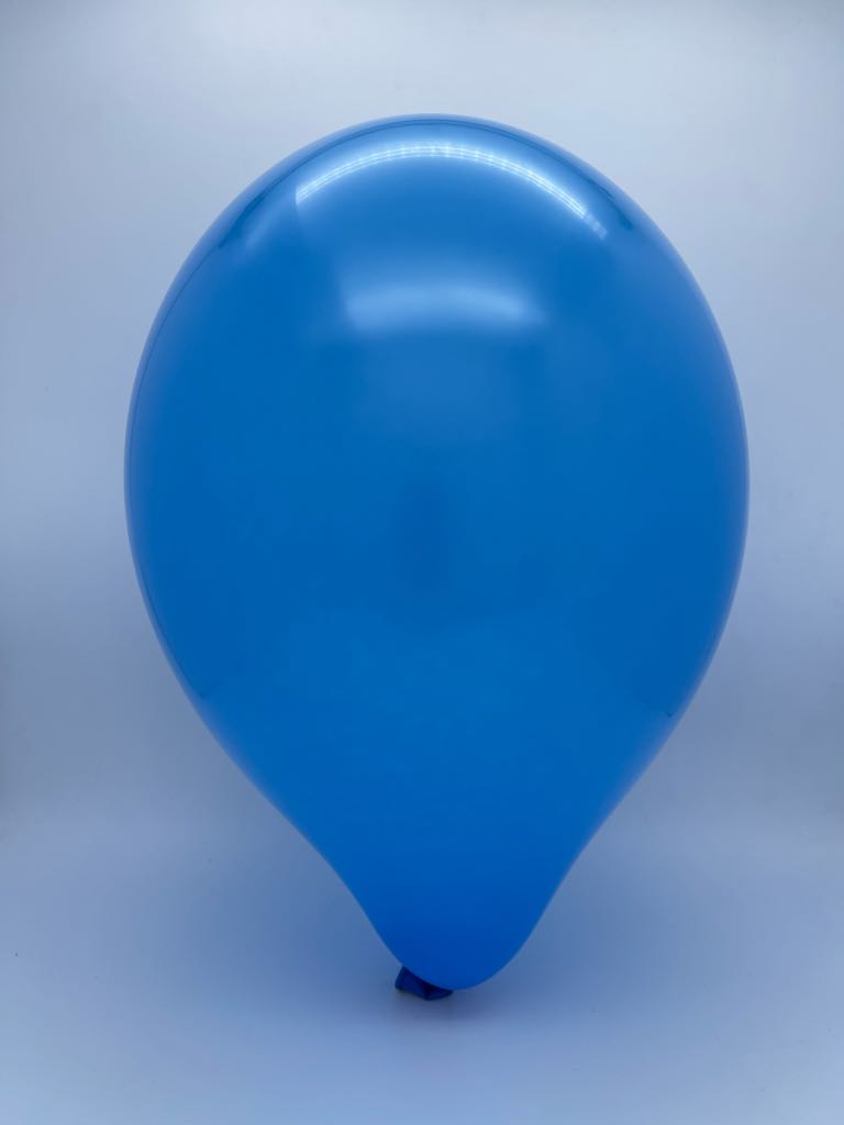 Inflated Balloon Image 12" Cattex Premium Cobalt Blue Latex Balloons (50 Per Bag)
