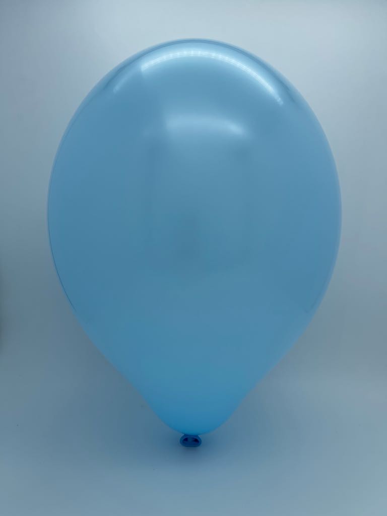 Inflated Balloon Image 12" Cattex Premium Maya Blue Latex Balloons (50 Per Bag)