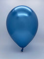 Inflated Balloon Image 11" Chrome Blue (100 Count) Qualatex Latex Balloons