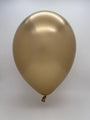 Inflated Balloon Image 11" Chrome Gold (100 Count) Qualatex Latex Balloons