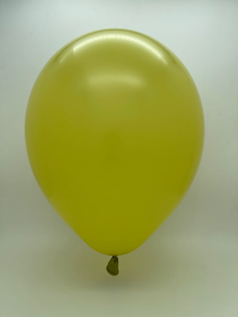 Inflated Balloon Image 5" Deco Olive Decomex Latex Balloons (100 Per Bag)