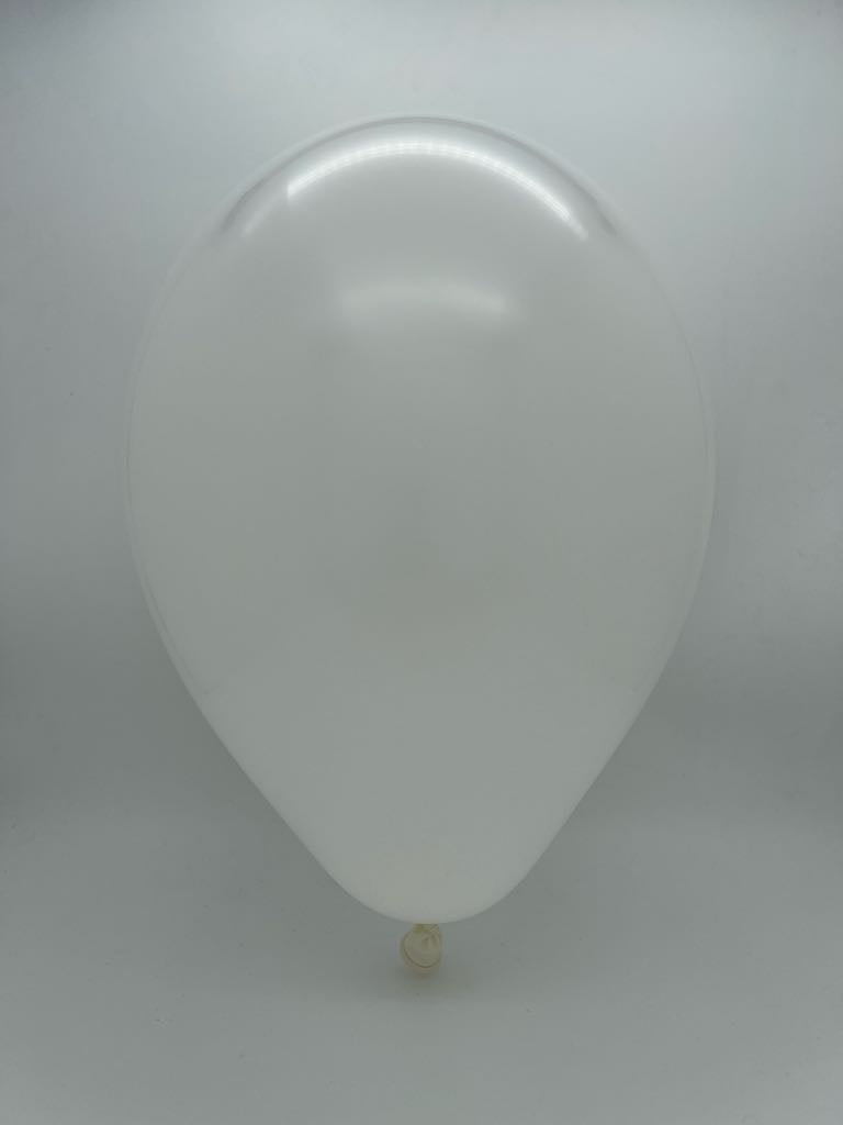 Inflated Balloon Image 260G Gemar Latex Balloons (Bag of 50) Modelling/Twisting White