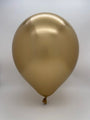 Inflated Balloon Image 12" Kalisan Latex Balloons Mirror Gold (50 Per Bag)