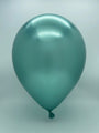 Inflated Balloon Image 12" Kalisan Latex Balloons Mirror Green (50 Per Bag)