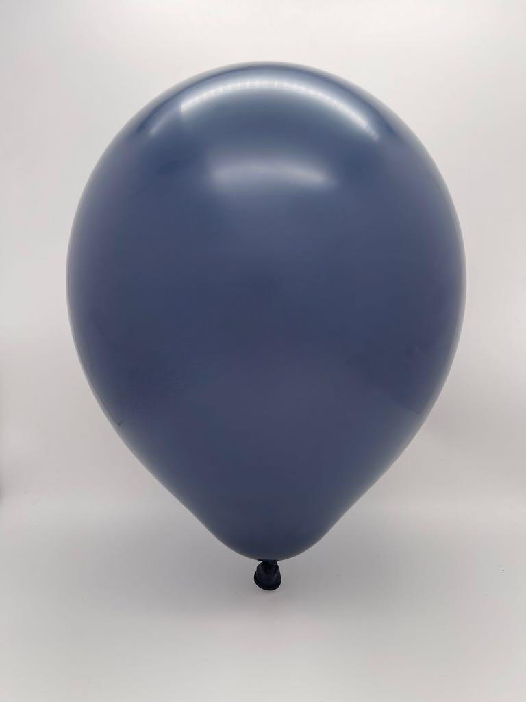 Inflated Balloon Image 36" Kalisan Latex Balloons Standard Navy (2 Per Bag)