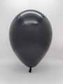 Inflated Balloon Image 9" Qualatex Latex Balloons ONYX BLACK (100 Per Bag)