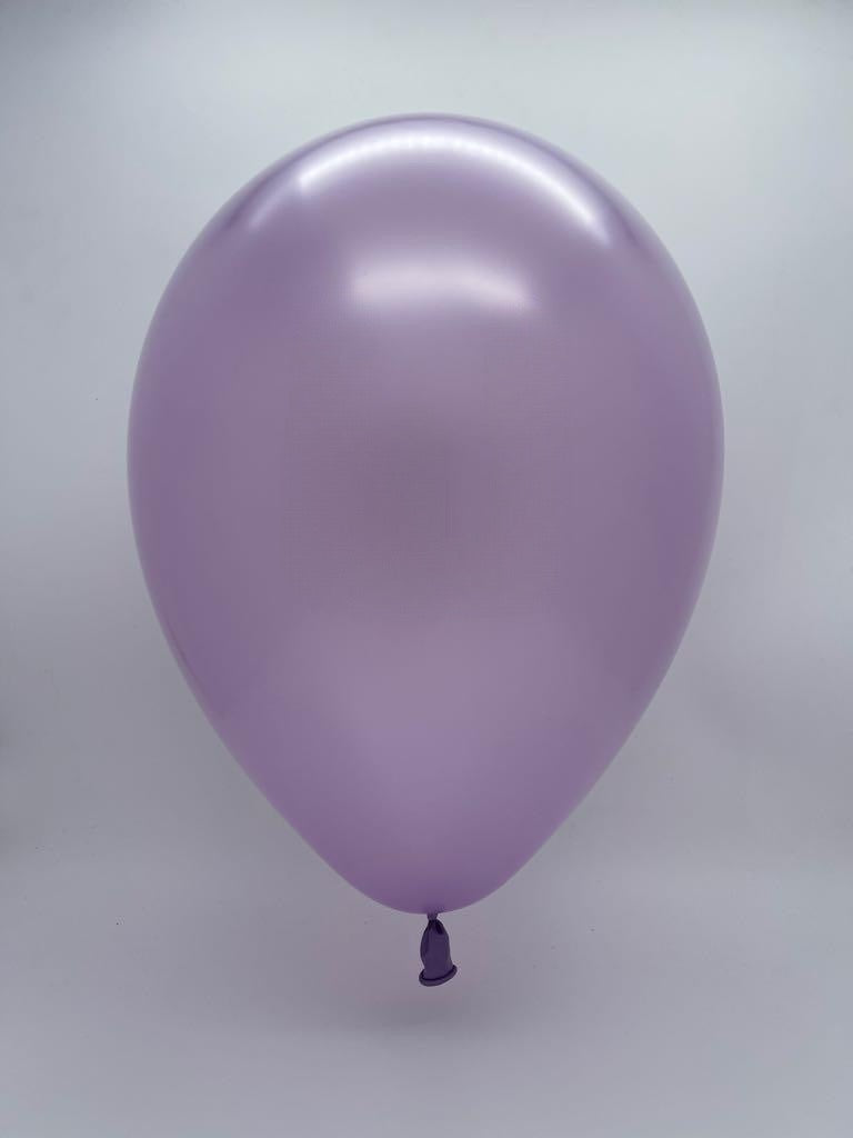 Inflated Balloon Image 11" Qualatex Latex Balloons Pearl LAVENDER (100 Per Bag)