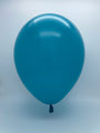 Inflated Balloon Image 11" Qualatex Latex Balloons TROPICAL TEAL (100 Per Bag)