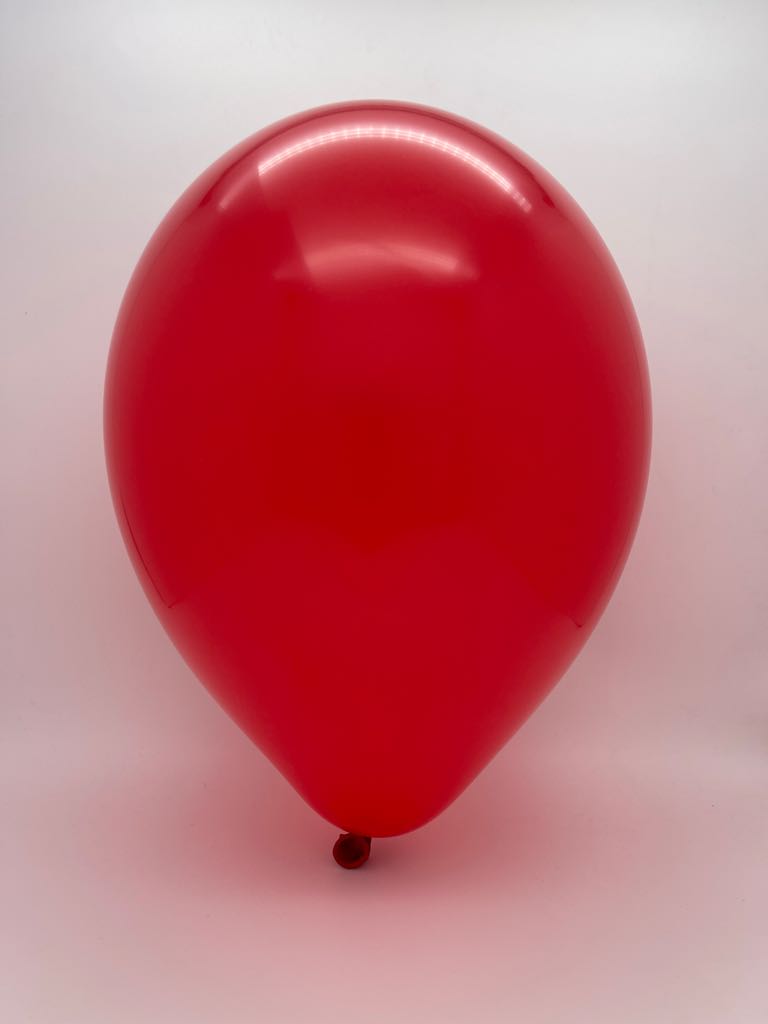 Inflated Balloon Image 11" Standard Red Tuftex Latex Balloons (100 Per Bag)