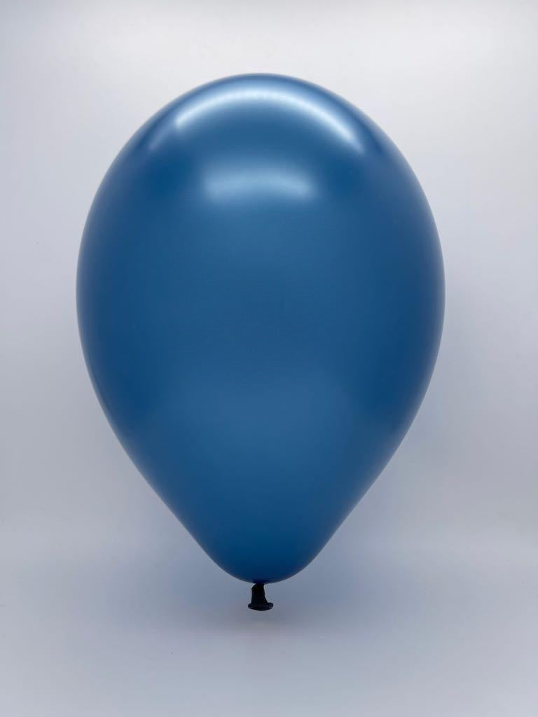Inflated Balloon Image 5 Inch Tuftex Latex Balloons (50 Per Bag) Navy