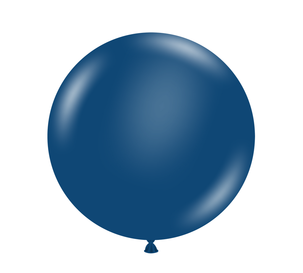 36" Navy Tuftex Latex Balloons (2 Per Bag)