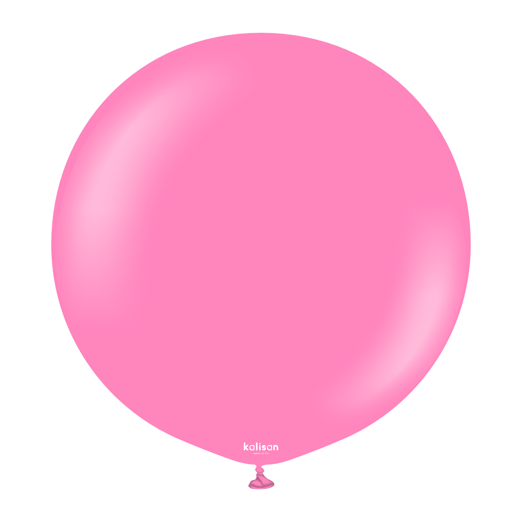 24 Inch Kalisan Balloons Latex Standard Queen Pink 5 Pack