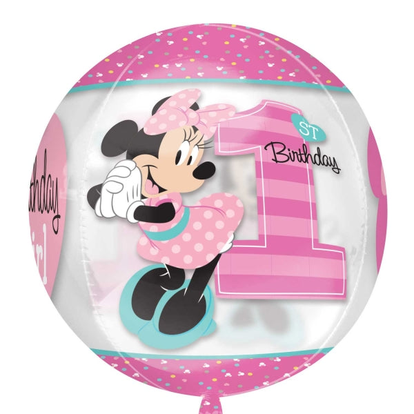 16" Minnie 1st Birthday Balloon