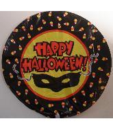 9" Airfill Only Happy Halloween Mask Balloon