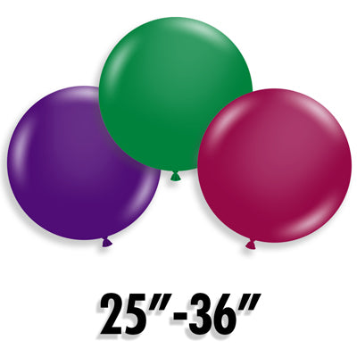 25 to 36 Inch Latex Balloons