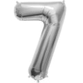 34" Northstar Brand Packaged Number 7 - Silver Foil Balloon