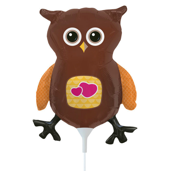 14" Airfill Only Self Sealing Balloon Owl