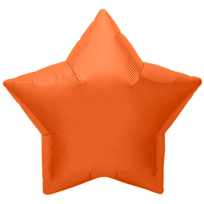 22" Northstar Brand Foil Balloon Orange Star