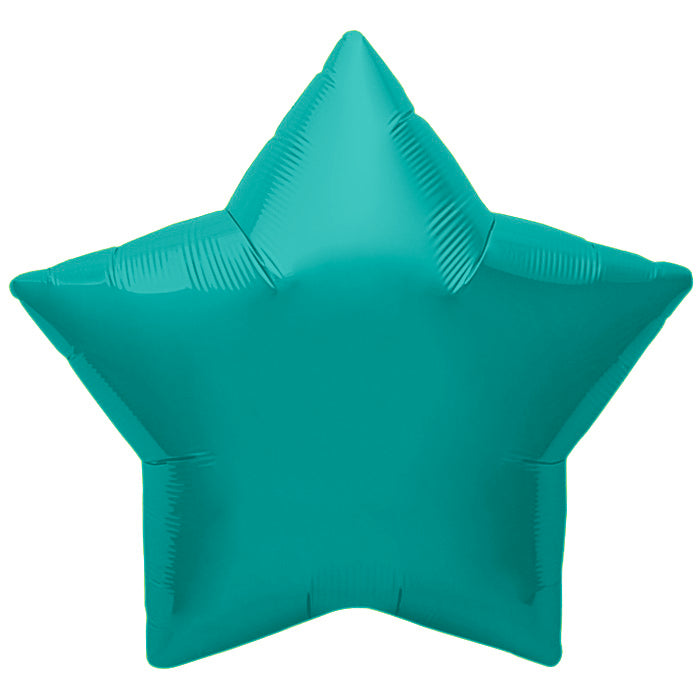 22" Northstar Brand Teal Star Foil Balloon