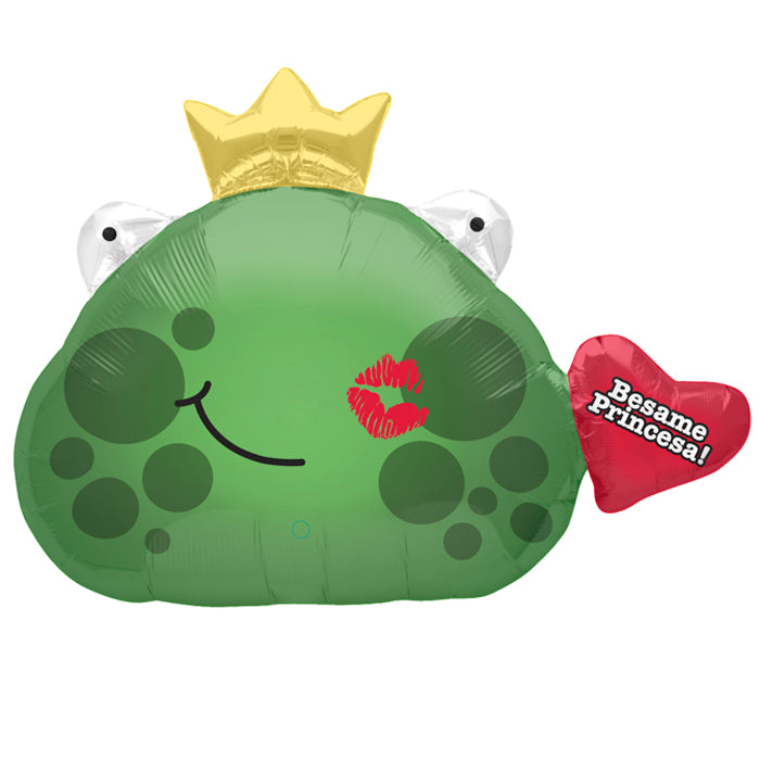 32" Foil Balloon Besame Frog Prince (Spanish)
