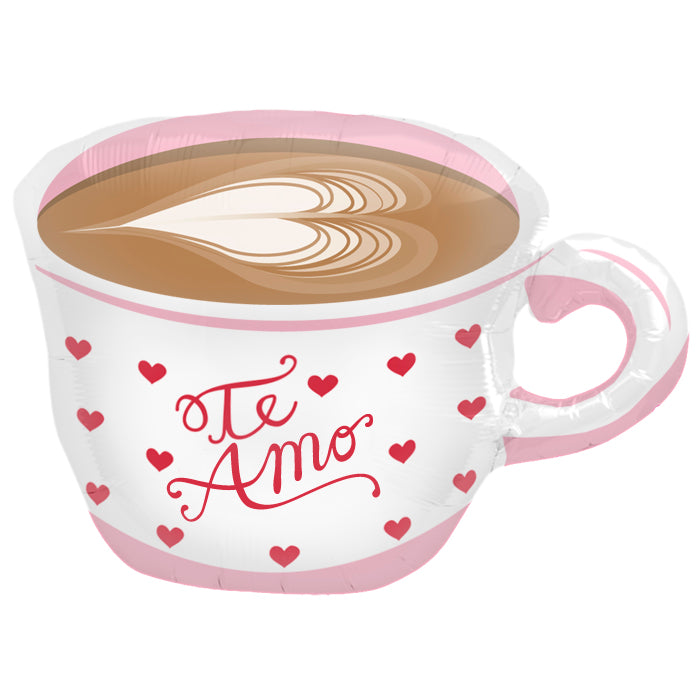 27" Foil Balloon Te Amo Latte Cup (Spanish)