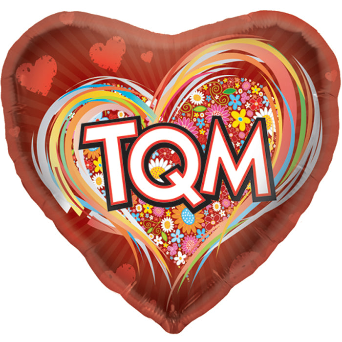 18" Foil Balloon TQM Flowers (Spanish)